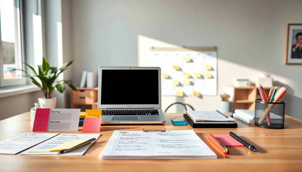 organização de tarefas