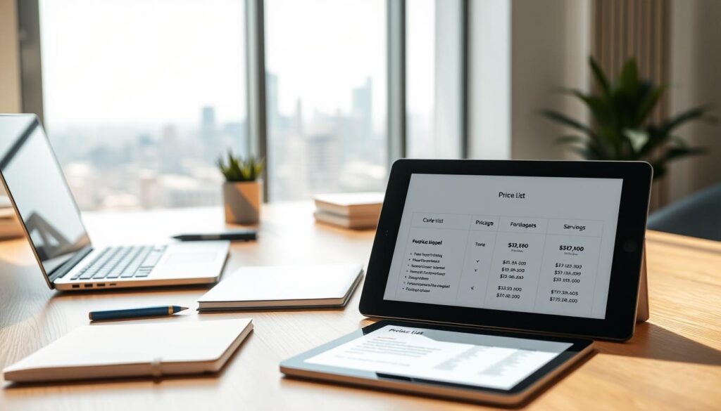 preços e pacotes de serviços para freelancers